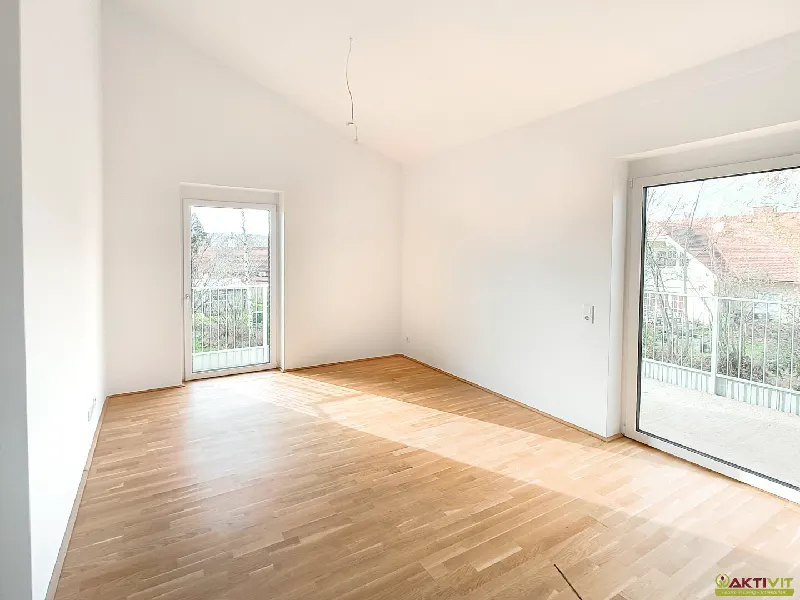 Heller Erstbezug mit Fußbodenheizung und Südterrasse in Bad Waltersdorf.