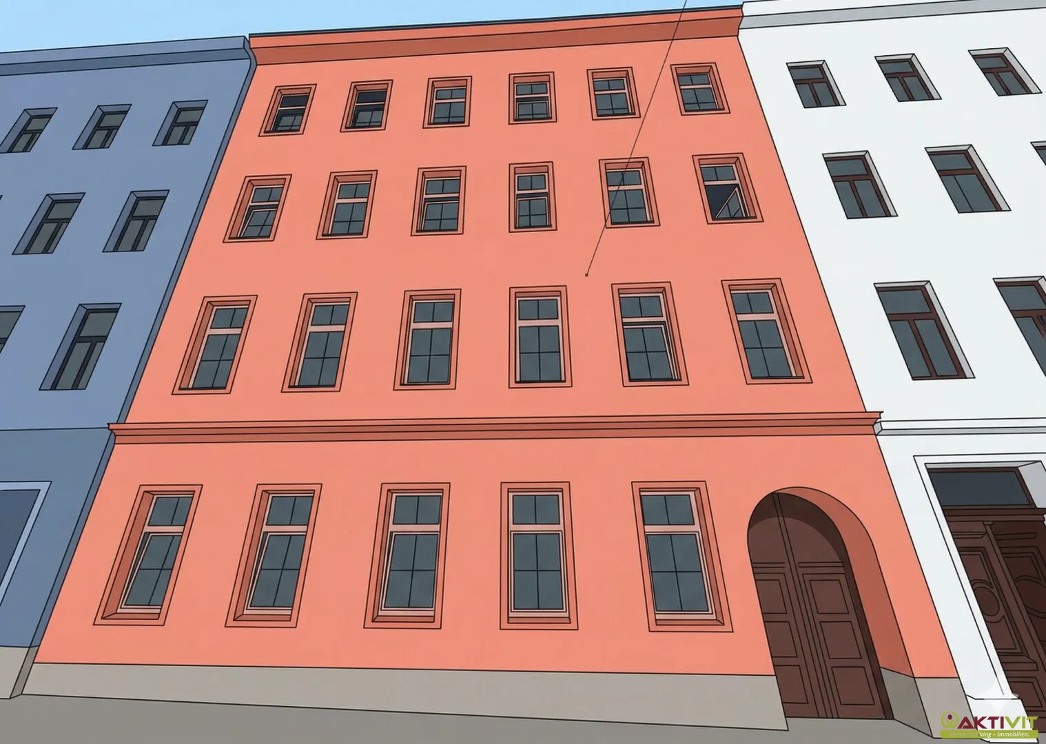 Sehr interessantes Zinshaus in gutem Zustand mit genehmigtem DG-Ausbau und möglichen Freiflächen: